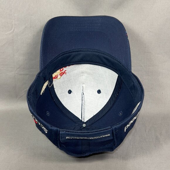 Scott Speed Strapback Hat Blue Red Bull Racing NASCAR Motorsports Formula 1 Mens - Picture 14 of 15